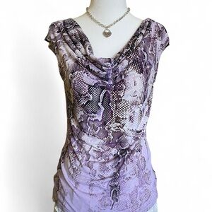 Purple snake print Women's Top